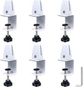 Adjustable Desk Divider Partition Clips, Sneeze Guard Support Clamps by Unknown