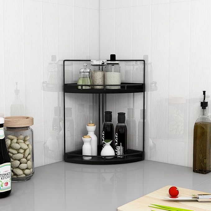 Dorhors 2-Tier Bathroom Counter Organizer, Vanity Counter Corner Shelf - Image 6