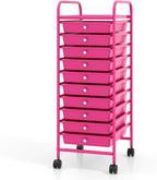 GLACER 10 Drawers Rolling Cart, Storage Cart by GLACERGrowupinhappiness