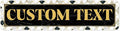 Custom Sign, Custom Street Sign, 11 Font Colors, 13 Font Styles, 4 Hole Options by MySignCenter
