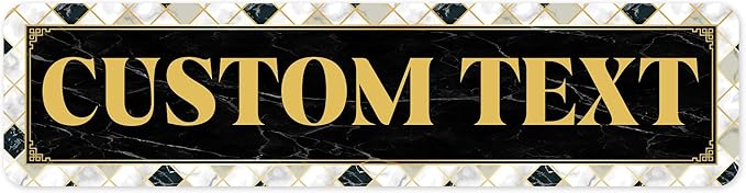 Custom Sign, Custom Street Sign, 11 Font Colors, 13 Font Styles, 4 Hole Options by MySignCenter