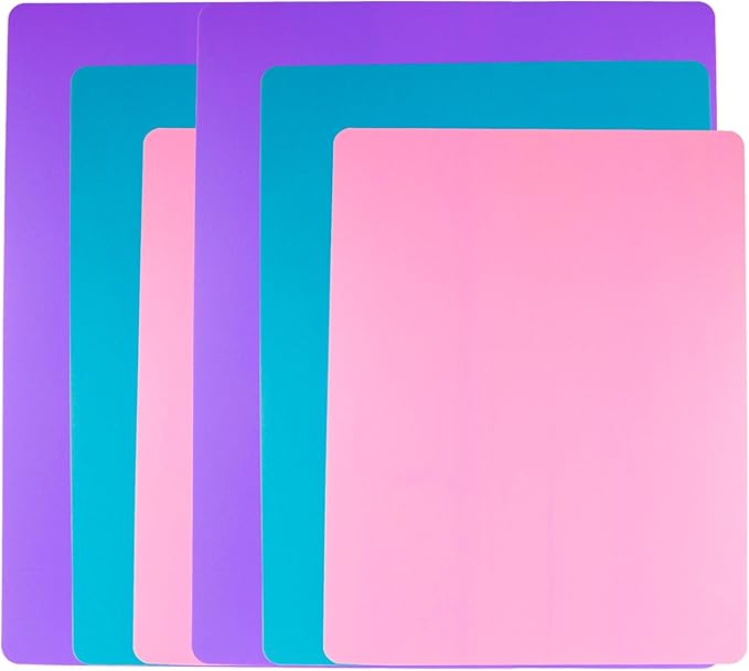6 Pieces Flexible Cutting Board mats, Plastic Cutting Boards by Kimmoker