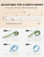 Lamicall 30Pack Silicone Cable Ties Cord Organizer, Home Decor Organizer Ties - Image 5