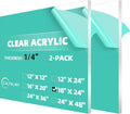 CALPALMY 1/4" Thick Clear Acrylic Sheets
