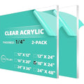 CALPALMY 1/4" Thick Clear Acrylic Sheets by CalPalmy