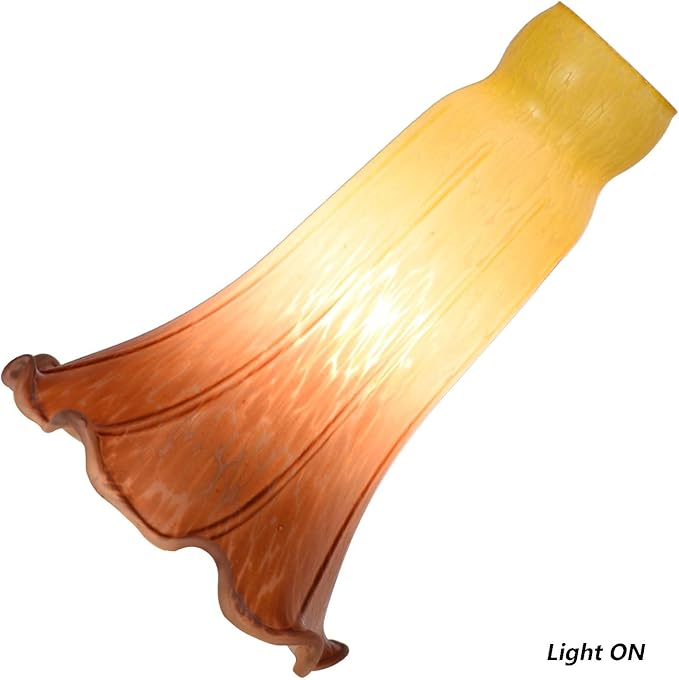 Bieye LS18 Lily Flower Blown Glass Lampshade - Image 2