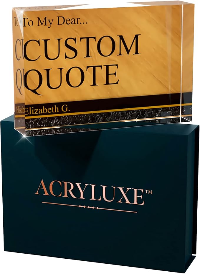 Personalized Gifts, Custom Quote Block Letter Board, Crystal-Clear Acrylic - Image 9