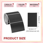 PATIKIL 2 x 3 Inch Rectangle Inventory Color Coding Labels 2 Roll, Square - Image 2