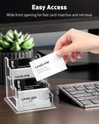 Uniclife Acrylic Business Card Holder - Image 3