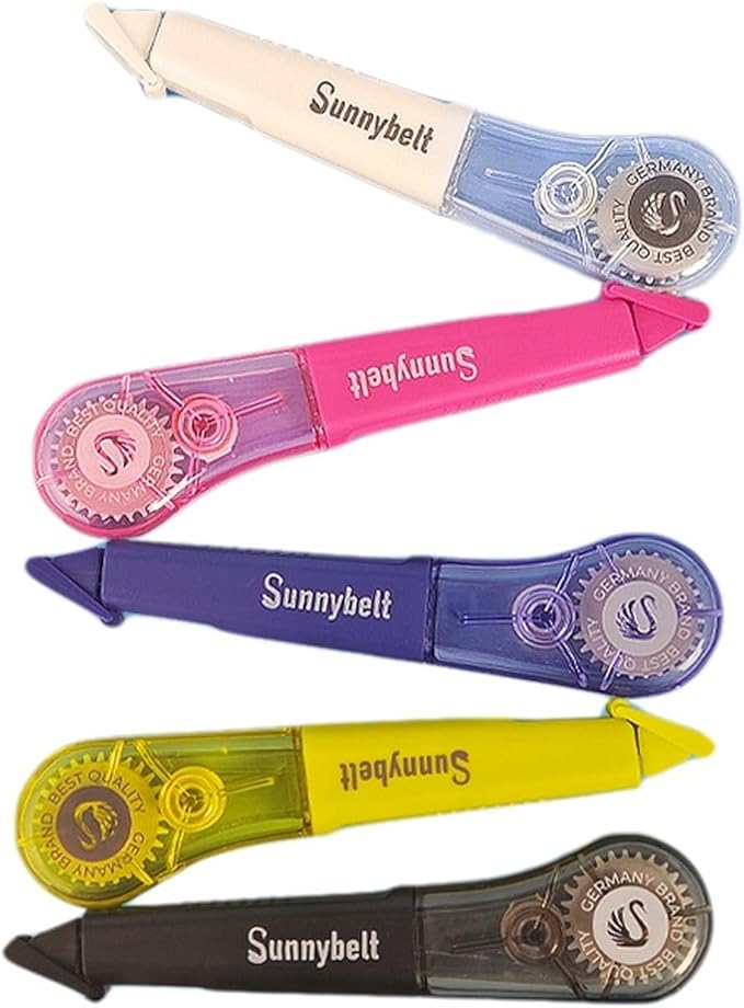 WISOPTUS 19.69ft Correction Tape Pen, 5-Count Pack, Dry Instantly, Stretch by WISOPTUS