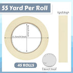 Fainne Masking Tape Bulk General Purpose Masking Painting Tape 55 Yards - Image 2