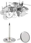 Silver Heavy Duty Thumb Tacks, Extra Long Push Pins by lengedhope
