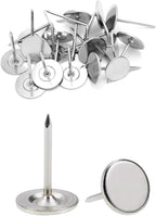 Silver Heavy Duty Thumb Tacks, Extra Long Push Pins by lengedhope