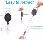 SOVYOULIVE 5 Pack Heavy-Duty Retractable Badge Holders - Image 2
