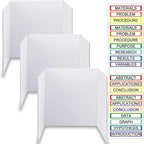 Trifold Display Boards with Colorful Self-Adhesive Sheets – 24 x 16 Inch by LonlyEagle