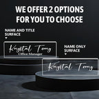 Personalized Name Plate for Desks, Custom Desk Name Plates, Acrylic Name Plate - Image 2