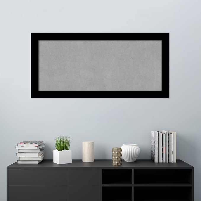 Amanti Art Black Framed Magnetic Board 25x53 Oversize Vision Board - Image 5
