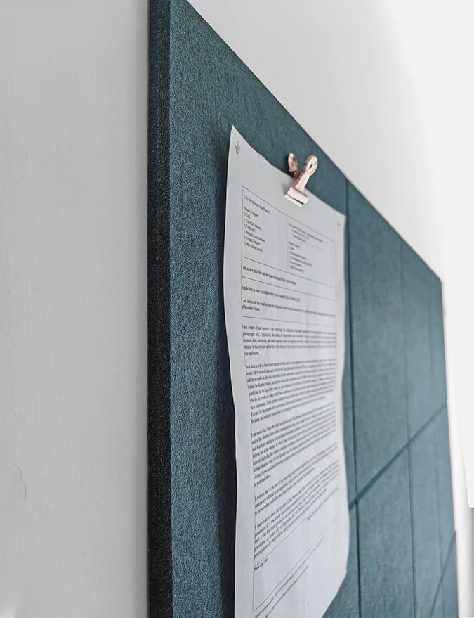 DECORITA Dark Green Bulletin Board | Large Cork Boards Alternative - Image 4