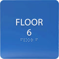 Royal ADA Floor 6 Sign with Braille – Made from Durable Acrylic and Ready to by ADACentralSigns
