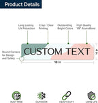 Custom Sign, Custom Street Sign, 11 Font Colors, 13 Font Styles, 4 Hole Options - Image 6