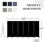 Upgrade Version Room Partition and Divider, Freestanding Rolling Dividers - Image 2