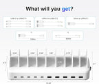 510W Fast Charging Station for Multiple Devices, 10 Port USB C Charger Station - Image 7