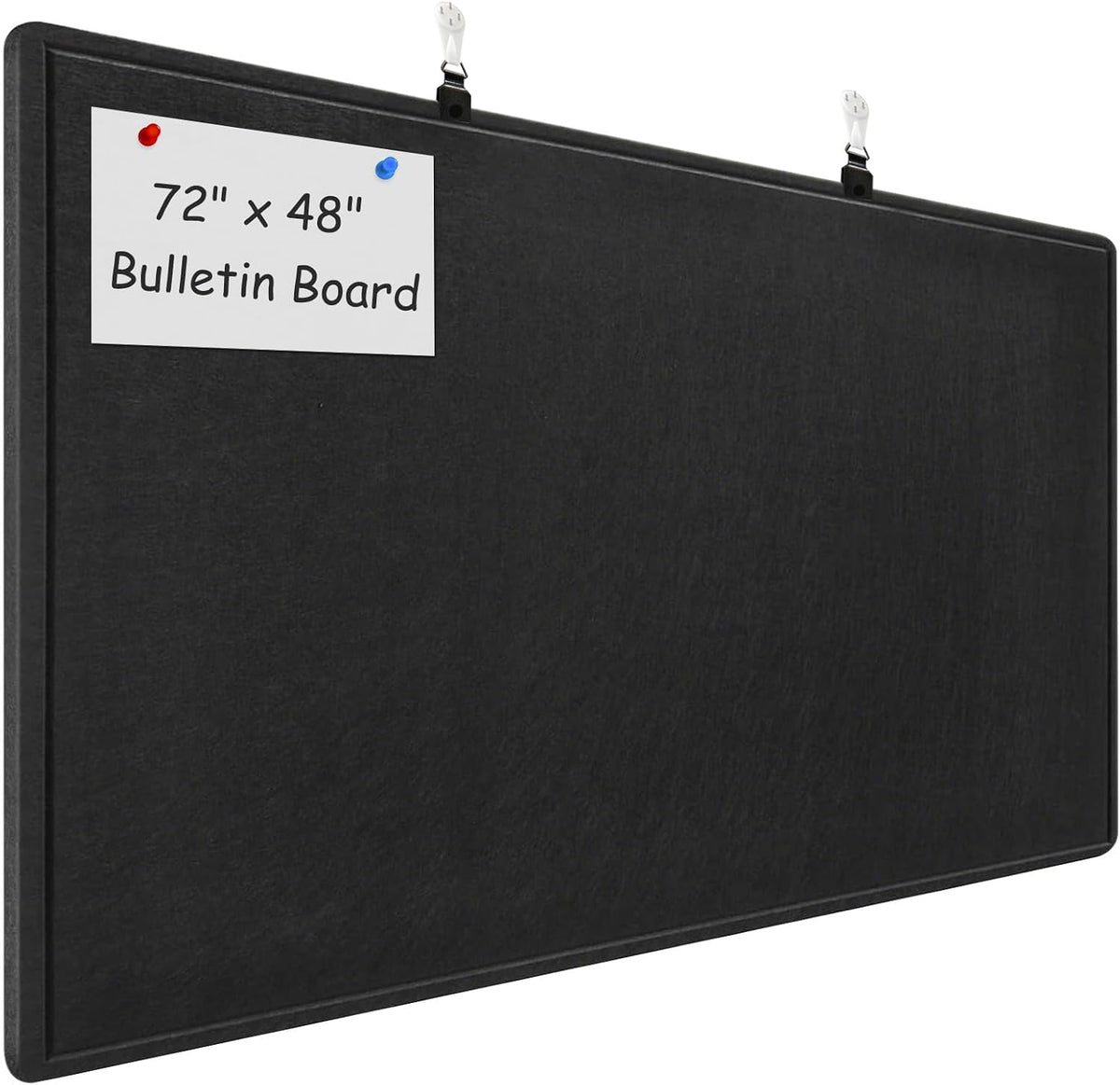 Large Bulletin Board - 72 x 48 Inches, Large Felt Board Decorative Pin Board ...