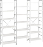 SUPERJARE Triple 6 Tier Bookshelf, Bookcase by SUPERJARE