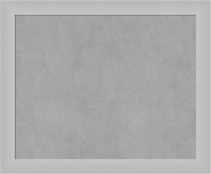 Amanti Art Silver Framed Magnetic Board 19x23 Small Vision Board by AmantiArt