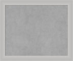 Amanti Art Silver Framed Magnetic Board 19x23 Small Vision Board by AmantiArt