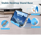JUSDIQIR Cell Phone Stand for Desk Foldable Cell Phone Holder Desk Tablet - Image 2