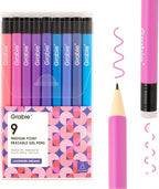 Grabie Erasable Gel Pens, 9 Colors Erasable Pens Multicolor, Make Mistakes by Grabie