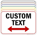 Custom Arrow, Custom Directional Sign, Two Way Arrow, 12x18 Inches, 55 mil by MySignCenter