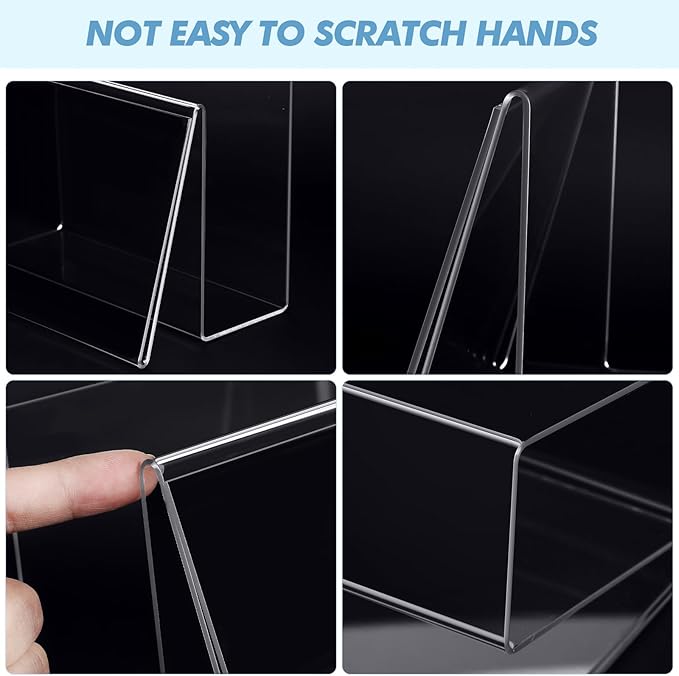 Vicenpal 12 Pcs Clear Acrylic Postcard Holder Business Card Holder Greeting - Image 4