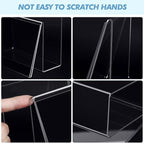 Vicenpal 12 Pcs Clear Acrylic Postcard Holder Business Card Holder Greeting - Image 4