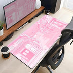 Pink Desk Mat Tokyo Street Desk Mat Anime Japanese Mouse Pad XL Kawaii Large - Image 4