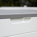 Decksplore 100 Gallon Outdoor Storage Box Waterproof Lockable Resin Deck Box - Image 4