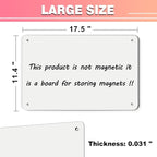 4 Pack White Magnetic Board, 17.5" x 11.4" Magnet Bulletin Board to Display - Image 2