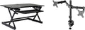 Rocelco 40" Large Height Adjustable Standing Desk Converter
