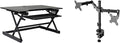 Rocelco 40" Large Height Adjustable Standing Desk Converter by Rocelco