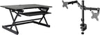 Rocelco 40" Large Height Adjustable Standing Desk Converter by Rocelco