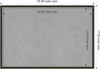 Amanti Art Black Framed Magnetic Board 17x25 Medium Vision Board - Image 3
