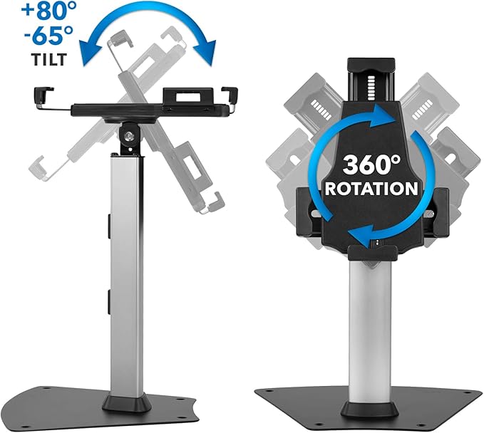 Mount-It! iPad Stand, Secure Universal Tablet Kiosk POS Locking Tablet - Image 5