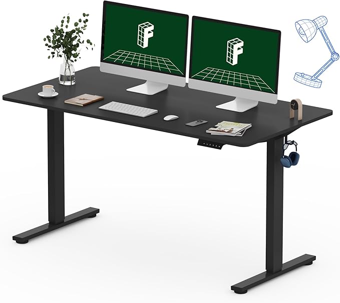 FLEXISPOT One-Piece Electric Standing Desk, 55 x 28 Inches Adjustable Desk by FlexiSpot
