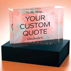 Personalized Gifts, Custom Quote Block Letter Board, Crystal-Clear Acrylic - Image 4