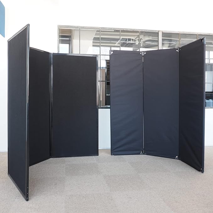 Versare FP6 Folding Privacy Screen | 3 Panels | 360 Degree Rotating Hinges | - Image 4