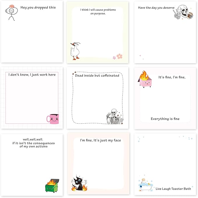 Lovarywow Funny Sticky Notes Gifts by Lovarywow