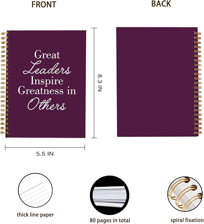 OXW Purple Meeting Notebooks for Work, Leadership Gifts Office Work Notebook - Image 4