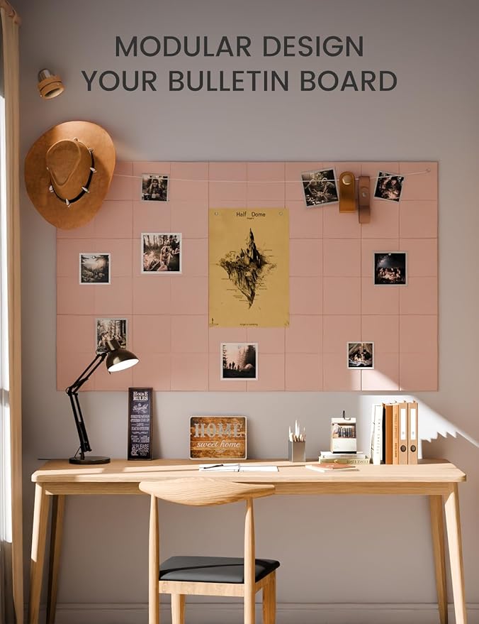 Fluxynara Large Felt Bulletin Board 36" x 24"Cork Board Alternative-6 Pack - Image 5