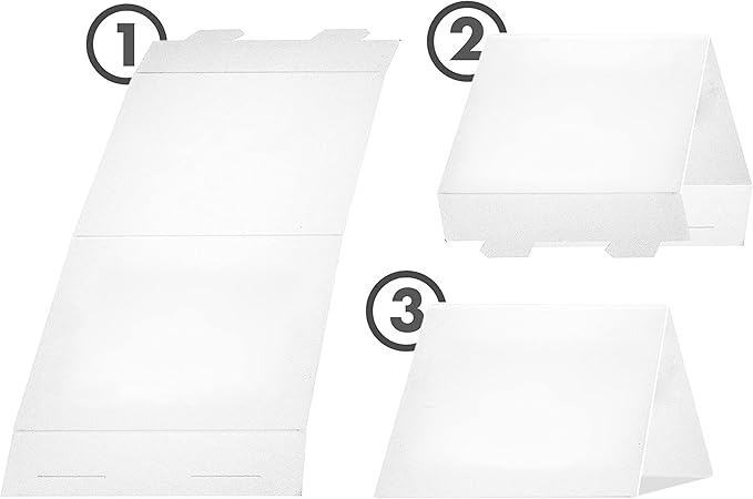 20 Pack White Blank Table Place Cards - Image 4